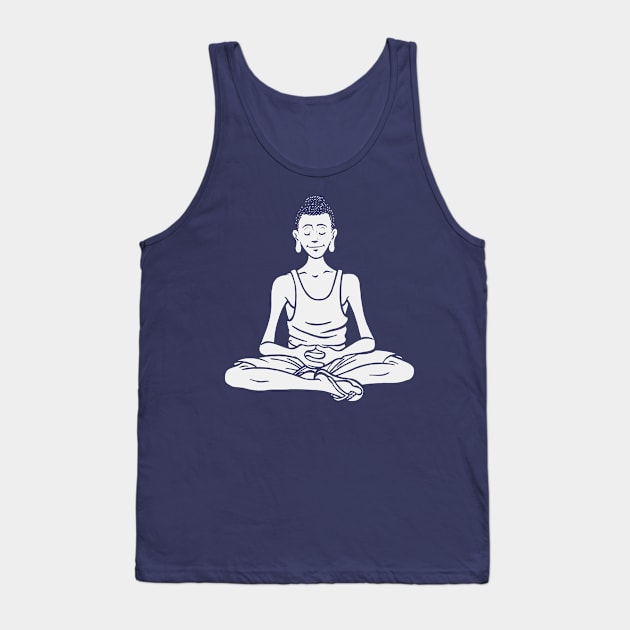 Regular Buddha Tank Top by danrop